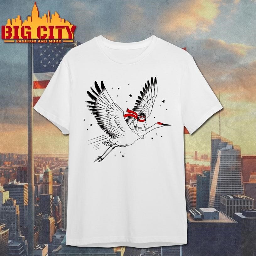 Gary Riding Crane - Adult & Kids T-Shirts, Sweatshirts & Hoodies apparel design preview 1