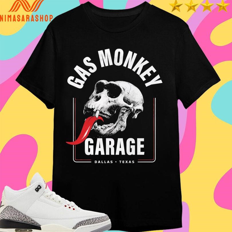 Gas Monkey Garage Dallas Texas Rebel Skull - Adult & Kids T-Shirts, Sweatshirts & Hoodies apparel design preview 1
