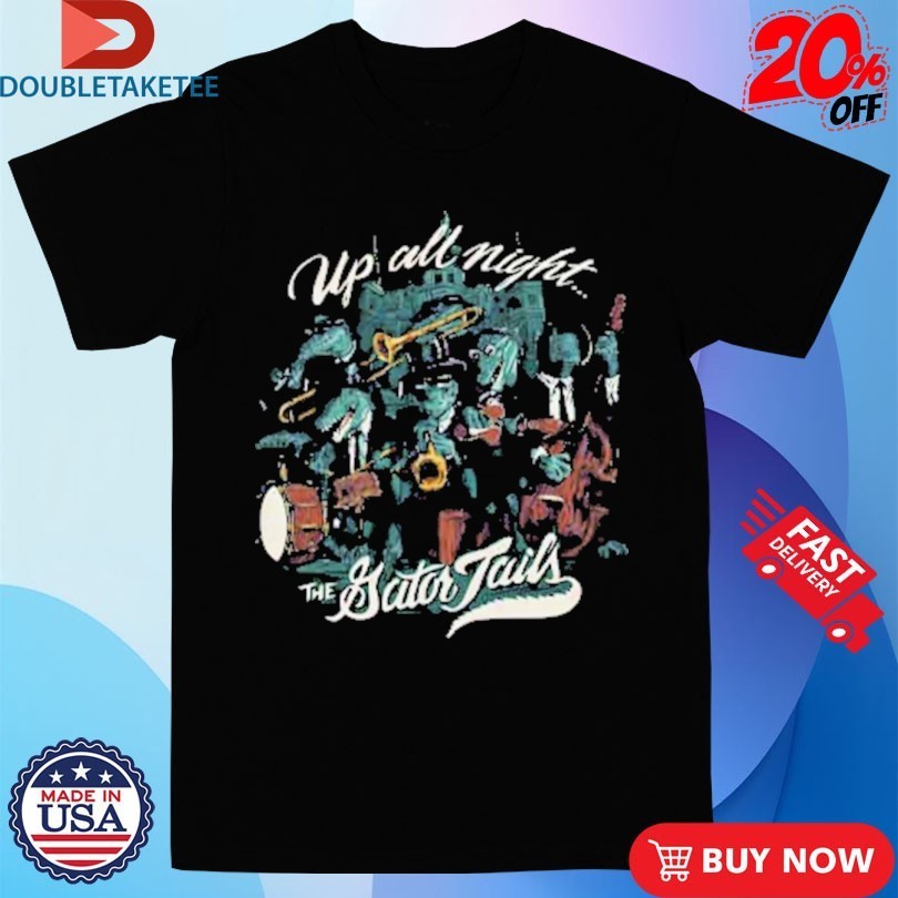 Gator Tails The Mardi Gras Up All Night - Adult & Kids T-Shirts, Sweatshirts & Hoodies apparel design preview 1