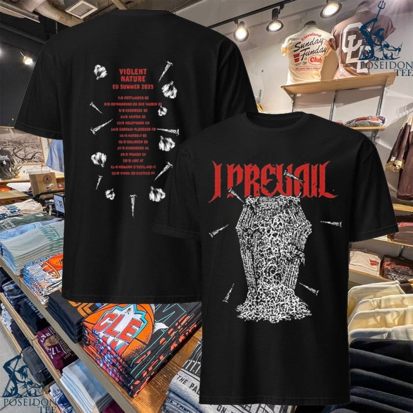 I Prevail Violent Nature Sol Eu Tour 2025 - Adult & Kids T-Shirts, Sweatshirts & Hoodies apparel design preview 1