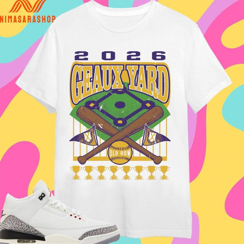 Geaux Yard 2026 Baseball - Adult & Kids T-Shirts, Sweatshirts & Hoodies apparel design preview 1