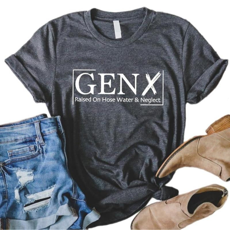Gen X Raised Hose Water Neglect Autumn Short Sleeve - Adult & Kids T-Shirts, Sweatshirts & Hoodies apparel design preview 1