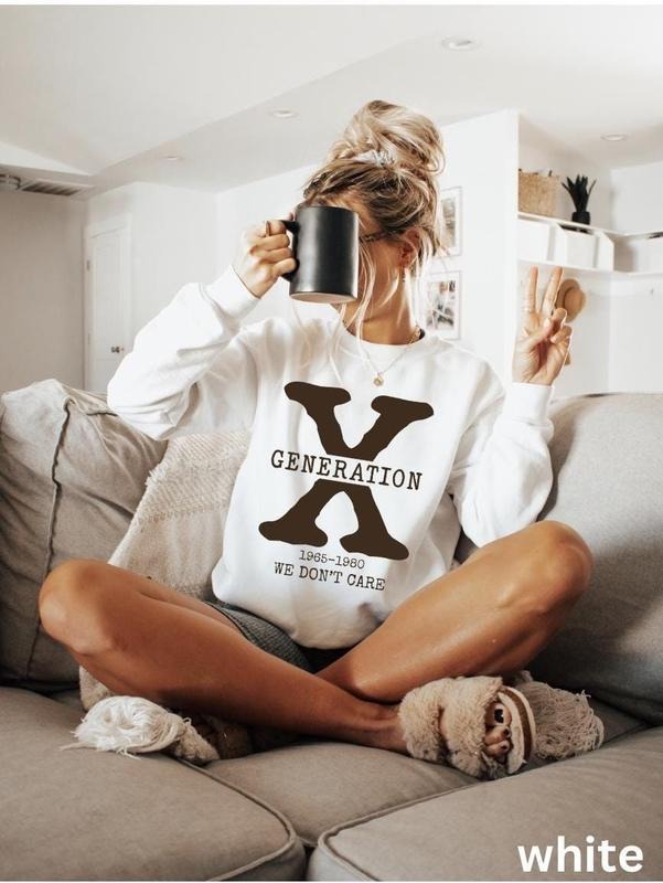Gen X We Dont Care Generation Sweatshirtraised Hose - Adult & Kids T-Shirts, Sweatshirts & Hoodies apparel design preview 1