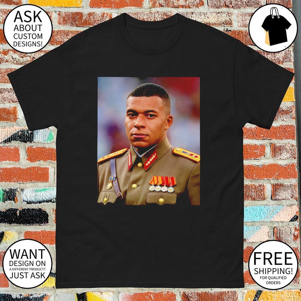 General Kylian Mbappe El Dictator France Soccer 2026 - Adult & Kids T-Shirts, Sweatshirts & Hoodies apparel design preview 1
