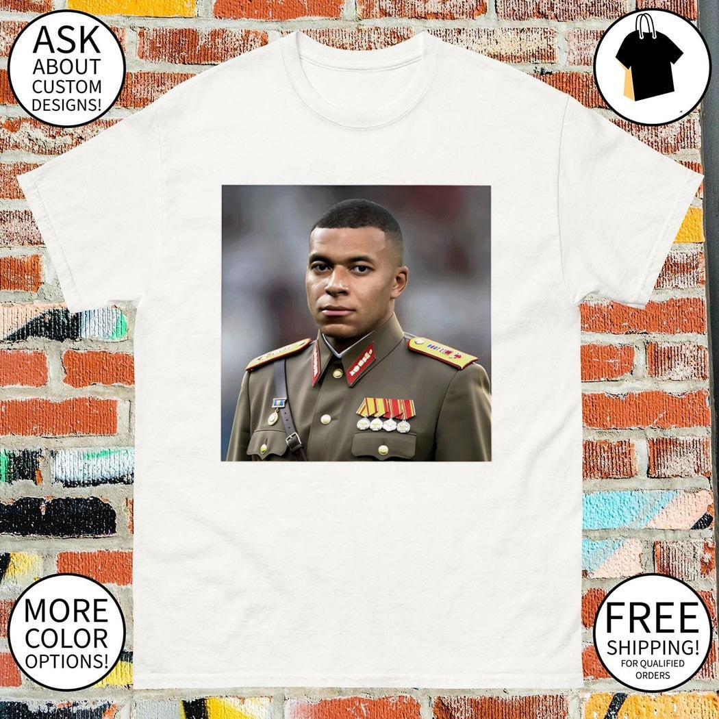 General Kylian Mbappe El Dictator France Soccer World - Adult & Kids T-Shirts, Sweatshirts & Hoodies apparel design preview 1