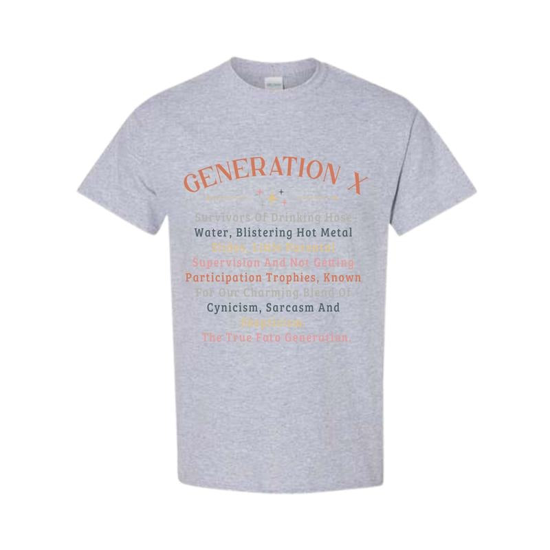 Generation X Raised Hose Water Womenswear Top Full - Adult & Kids T-Shirts, Sweatshirts & Hoodies apparel design preview 1