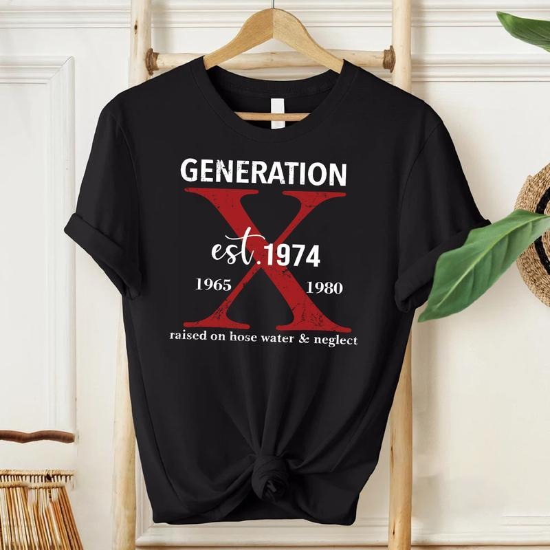 Generation X Years Raised Hose Water Neglect - Adult & Kids T-Shirts, Sweatshirts & Hoodies apparel design preview 1