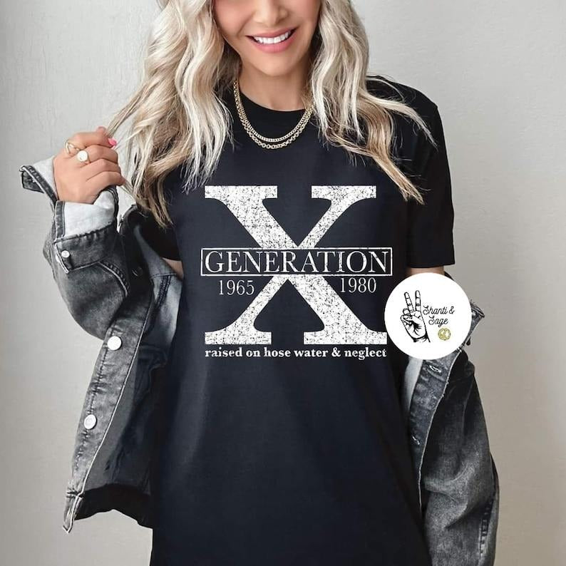 Generation X Raised Hose Water Neglect - Adult & Kids T-Shirts, Sweatshirts & Hoodies apparel design preview 1