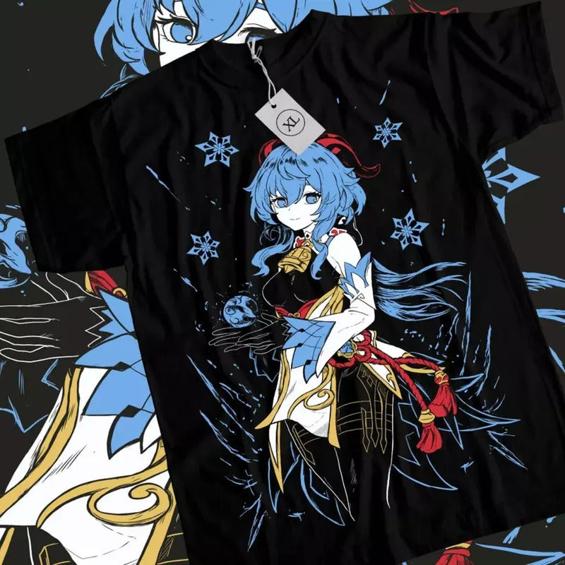 Genshin Impact Ganyu Kawaii Waifu Anime Manga Lover - Adult & Kids T-Shirts, Sweatshirts & Hoodies apparel design preview 1
