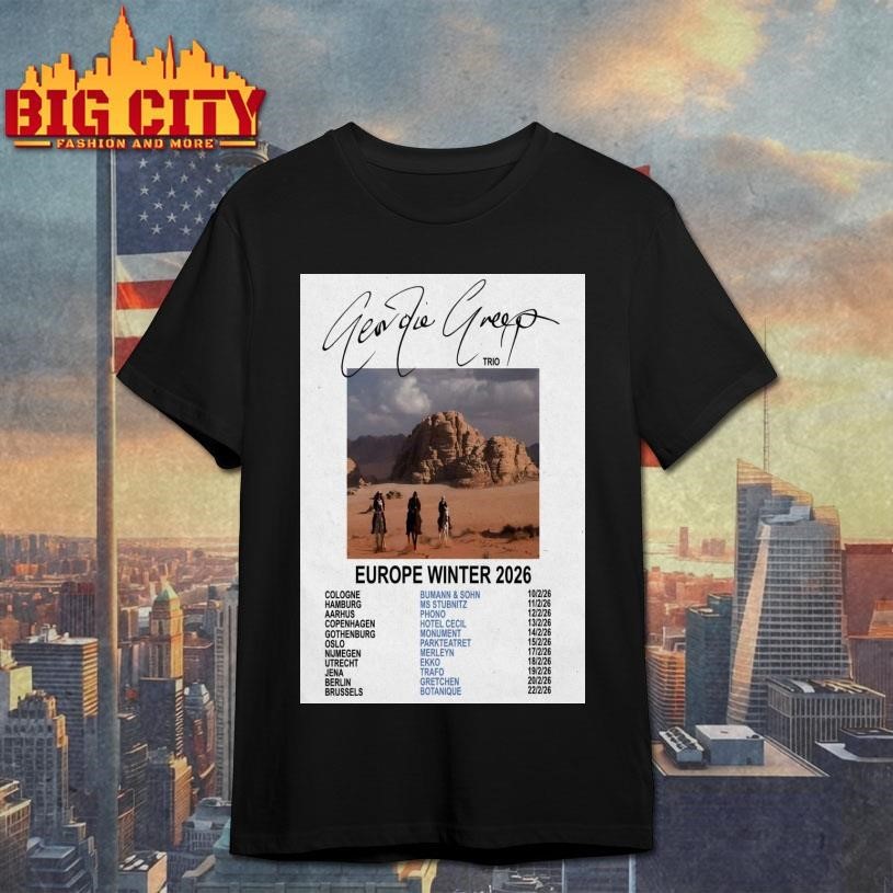 Geordie Greep EU 2026 Winter Tour Poster - Adult & Kids T-Shirts, Sweatshirts & Hoodies apparel design preview 1
