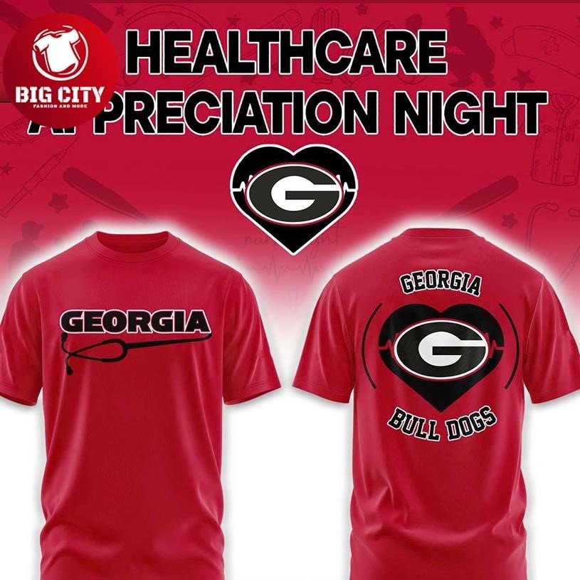 Georgia Bulldogs Healthcare Appreciation Night 2026 - Adult & Kids T-Shirts, Sweatshirts & Hoodies apparel design preview 1