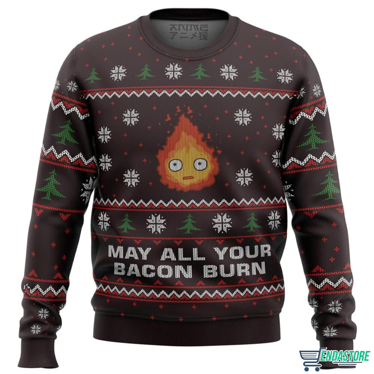Ghibli May All Your Bacon Burn 3D Christmas Sweater - Holiday Gift product image
