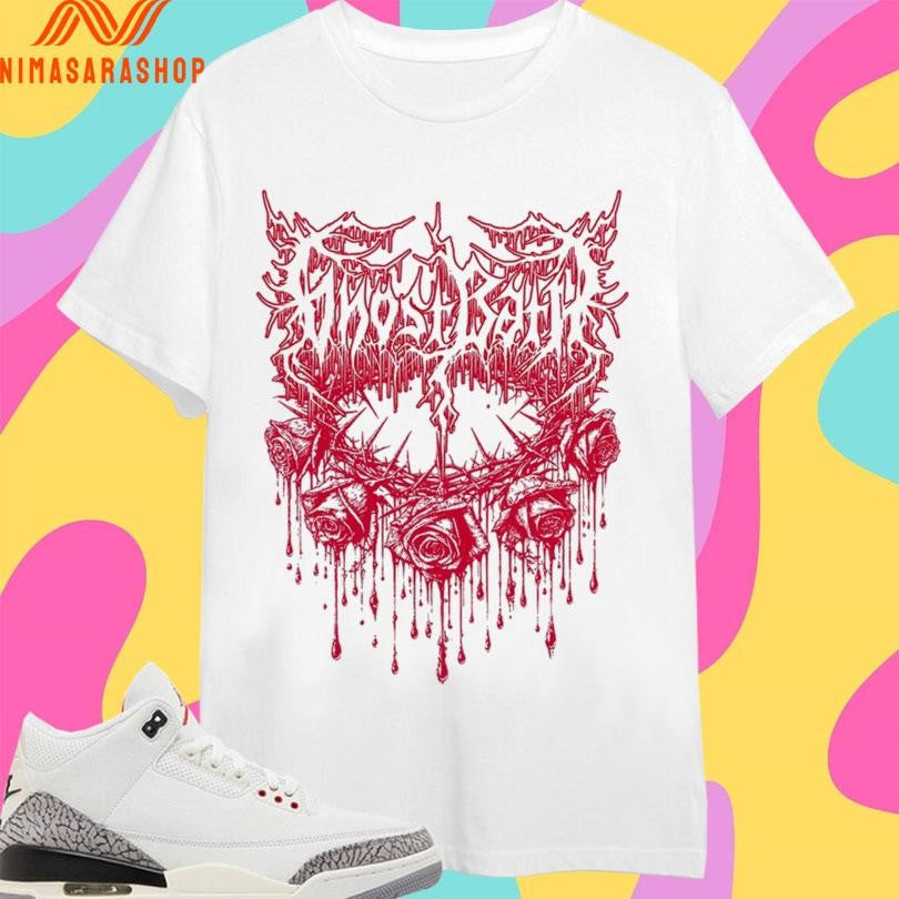 Ghost Bath Rose Thorn Illustration - Adult & Kids T-Shirts, Sweatshirts & Hoodies apparel design preview 1