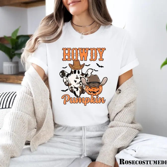 Ghost Spooky Halloween Cute Retro Season Lover - Adult & Kids T-Shirts, Sweatshirts & Hoodies apparel design preview 1