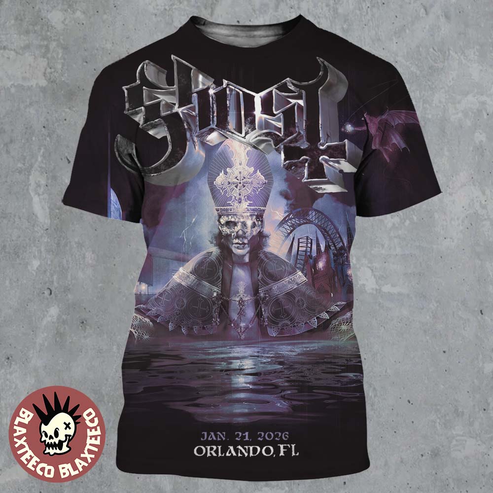 Ghost Skeletour 2026 Orlando Florida Exclusive Art - Adult & Kids T-Shirts, Sweatshirts & Hoodies apparel design preview 1
