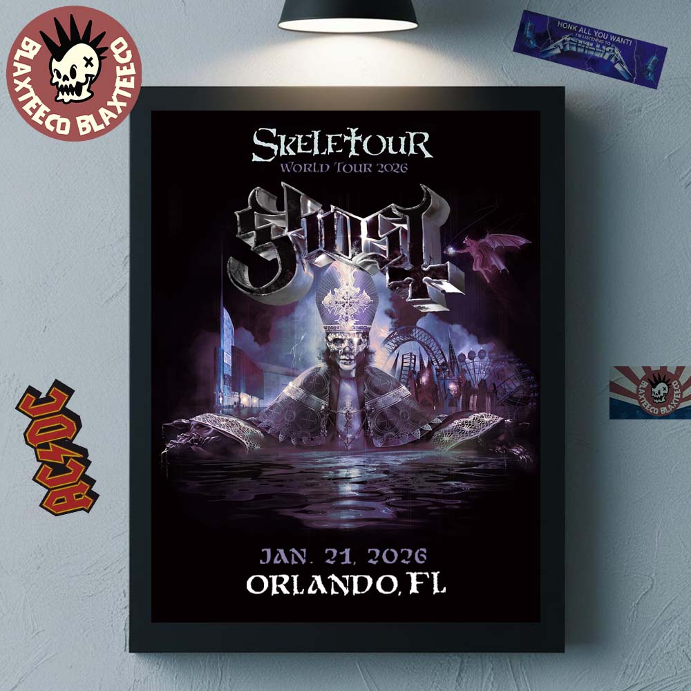 Ghost Skeletour 2026 Orlando Florida Exclusive Art - Adult & Kids T-Shirts, Sweatshirts & Hoodies apparel design preview 1