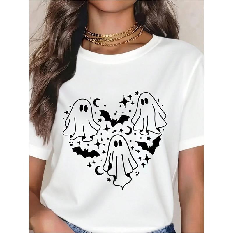 Ghost Halloween Kawaii Spooky Season Cute Boo - Adult & Kids T-Shirts, Sweatshirts & Hoodies apparel design preview 1