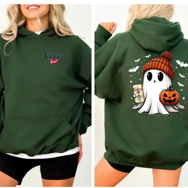 Ghost Hold My Beer Favorite Halloween Season Friend - Adult & Kids T-Shirts, Sweatshirts & Hoodies apparel design preview 1