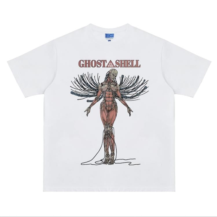Ghost Shell "Motoko Kusanagi" Heavyweight Vintage - Adult & Kids T-Shirts, Sweatshirts & Hoodies apparel design preview 1
