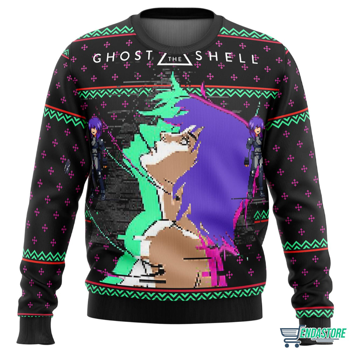 Ghost in the Shell Major 3D Ugly Christmas Sweater - Holiday Gift product image