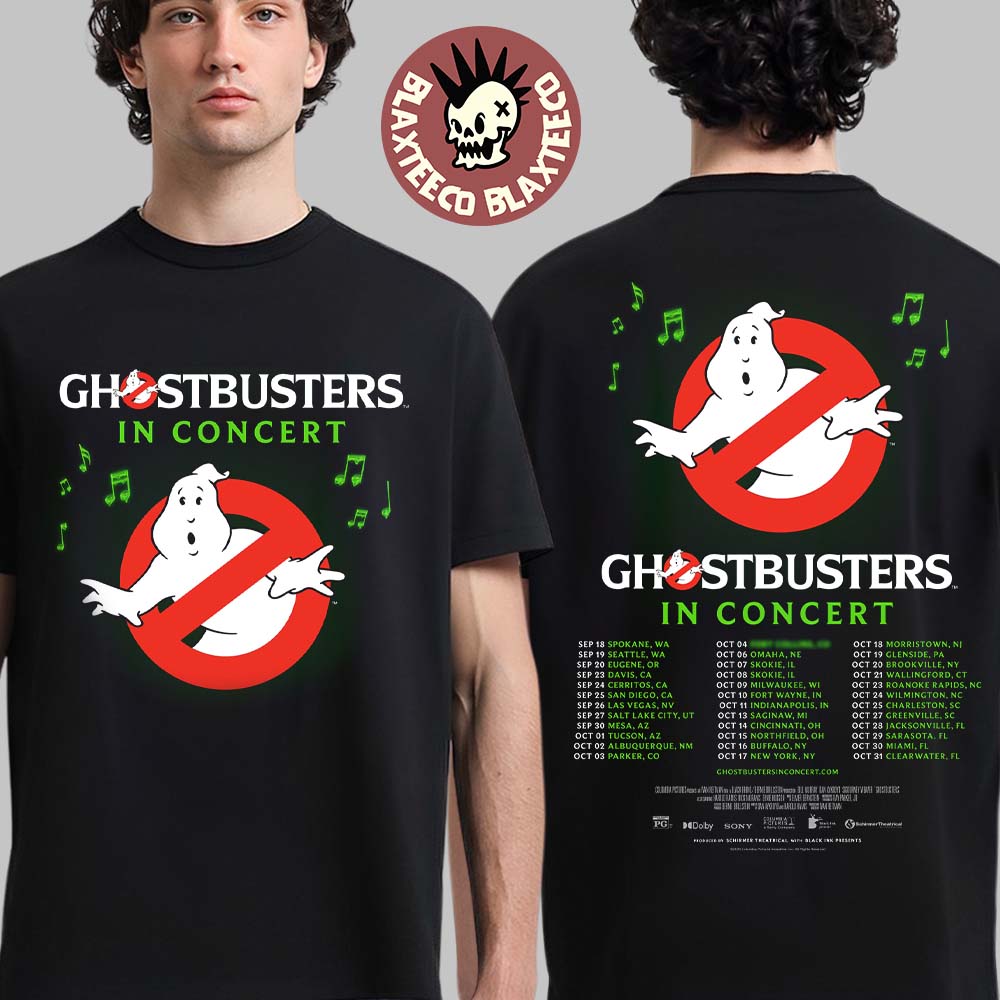 Ghostbusters In Concert 2026 North America Schedule - Adult & Kids T-Shirts, Sweatshirts & Hoodies apparel design preview 1