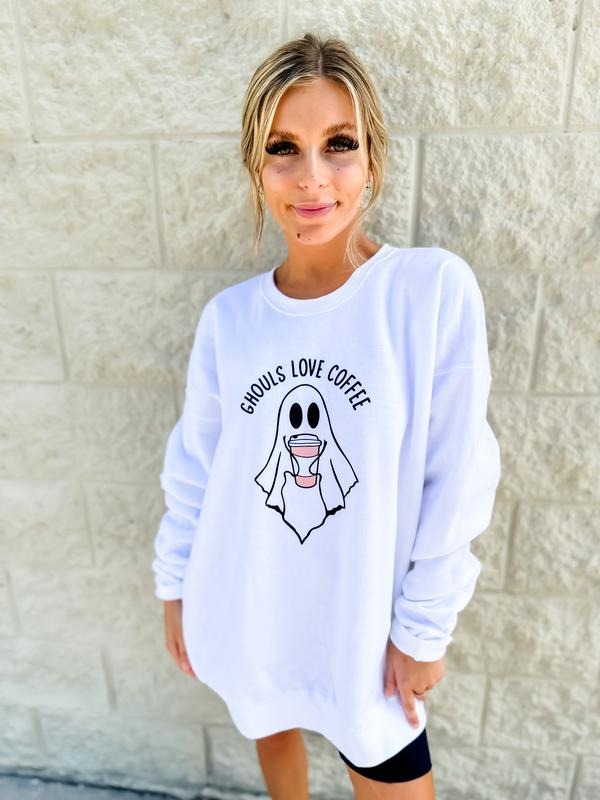 Ghouls Love Coffee - Adult & Kids T-Shirts, Sweatshirts & Hoodies apparel design preview 1