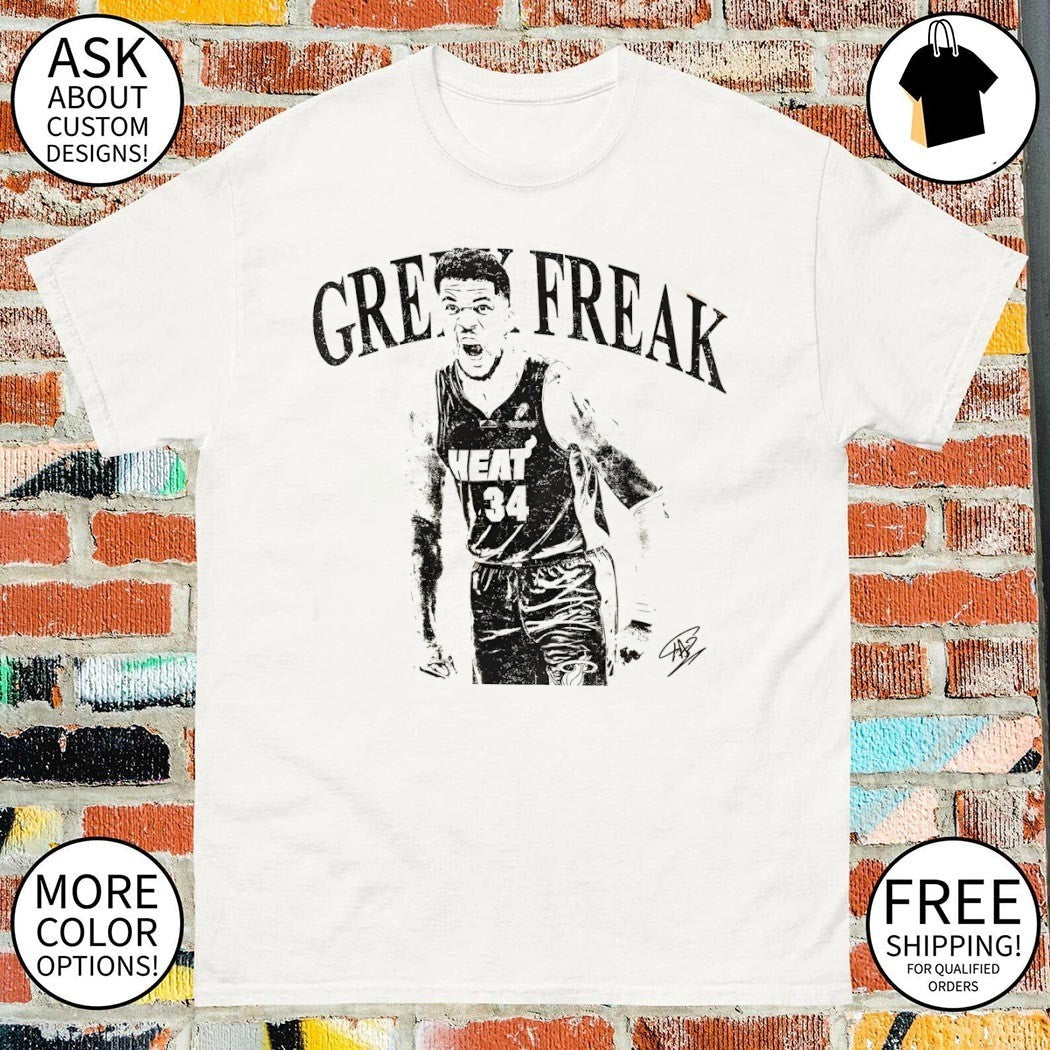 Giannis Antetokounmpo Miami Basketball Greek Freak - Adult & Kids T-Shirts, Sweatshirts & Hoodies apparel design preview 1