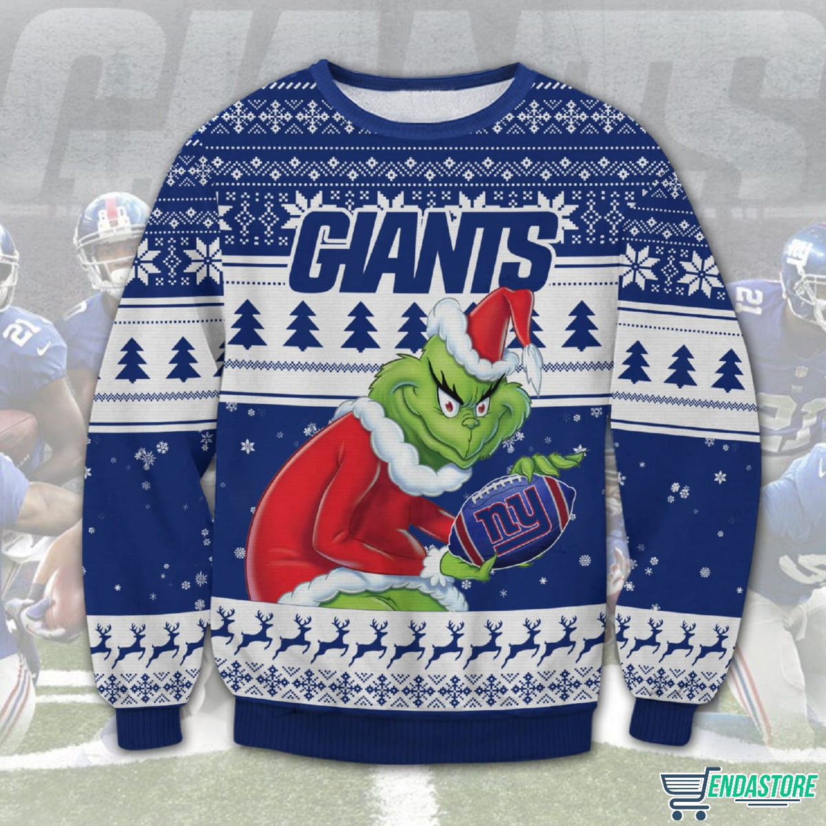 Giants Grnch 3D Ugly Christmas Sweater - Holiday Gift product image