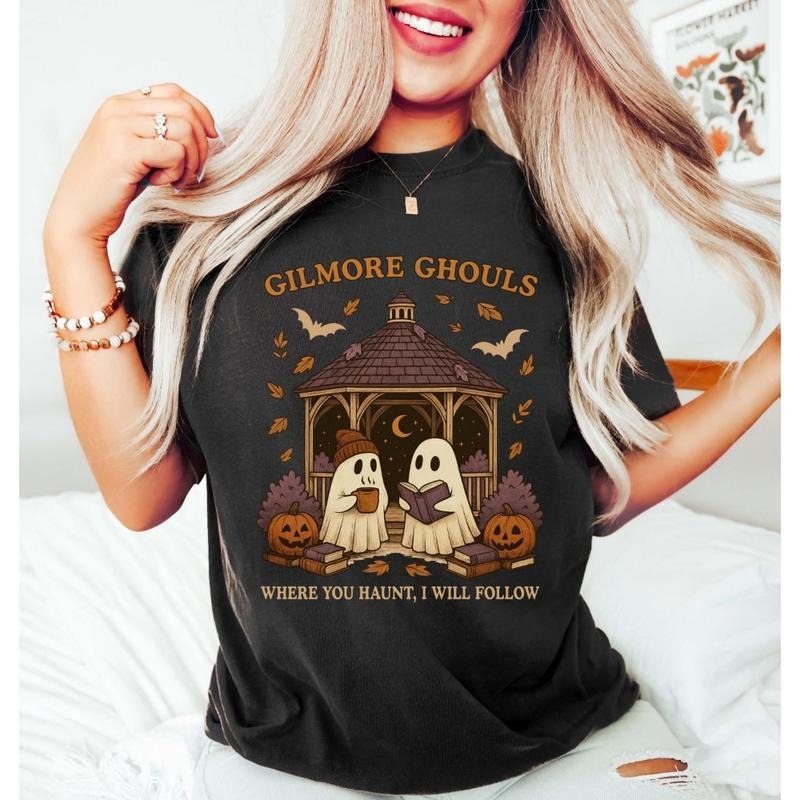 Gilmore Ghouls Where You Haunt I Will Follow Cute - Adult & Kids T-Shirts, Sweatshirts & Hoodies apparel design preview 1