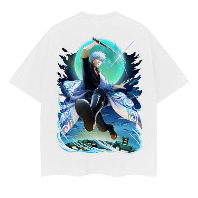 Gintama "Kabukicho Gintoki" Vintage Anime 100% Cotton - Adult & Kids T-Shirts, Sweatshirts & Hoodies apparel design preview 1