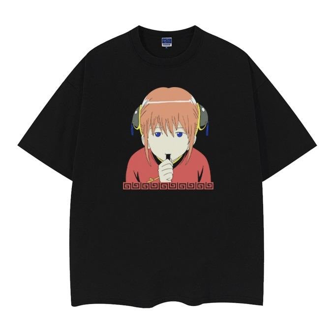 Gintama "Pickled Seaweed Kagura" Vintage Anime 100% - Adult & Kids T-Shirts, Sweatshirts & Hoodies apparel design preview 1
