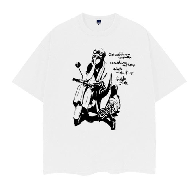 Gintama "Sakata Gintoki" Vintage Anime 100% Cotton - Adult & Kids T-Shirts, Sweatshirts & Hoodies apparel design preview 1