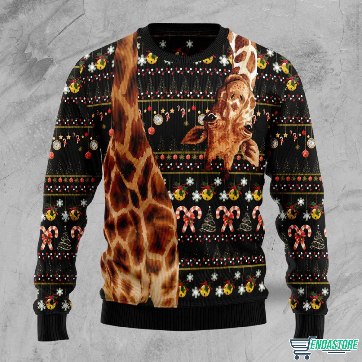 Giraffe Funny 3D Ugly Christmas Sweater - Holiday Gift product image
