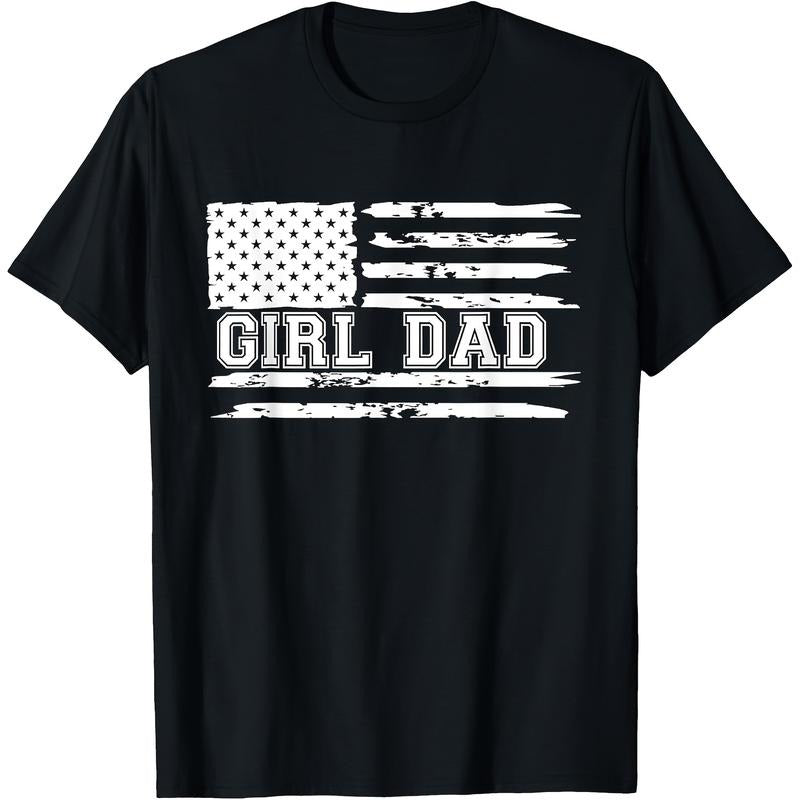 Girl Dad" 100% Cotton Short Sleeve Regular Fit Knit - Adult & Kids T-Shirts, Sweatshirts & Hoodies apparel design preview 1