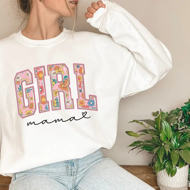 Girl Mama Mom Her - Adult & Kids T-Shirts, Sweatshirts & Hoodies apparel design preview 1