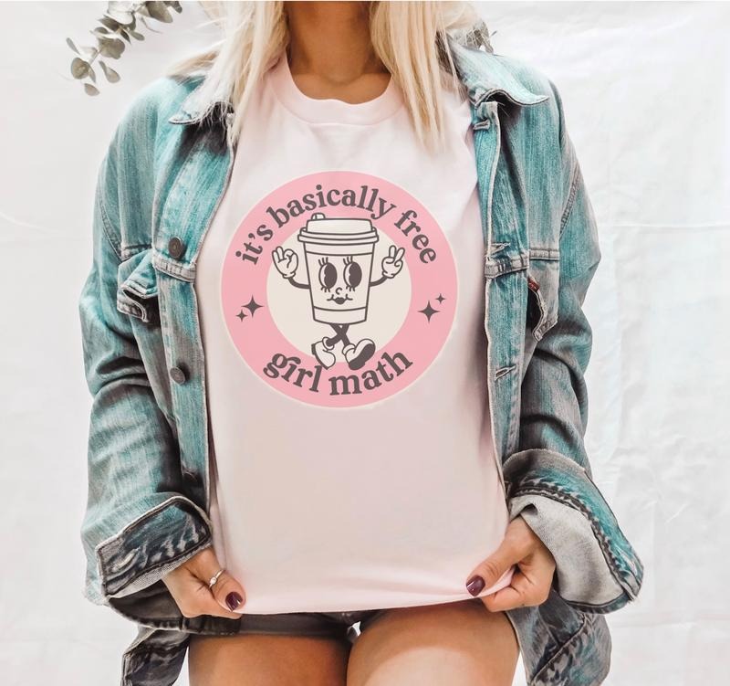 Girl Math Internet Meme Funny Fit Soft Print Comfy - Adult & Kids T-Shirts, Sweatshirts & Hoodies apparel design preview 1