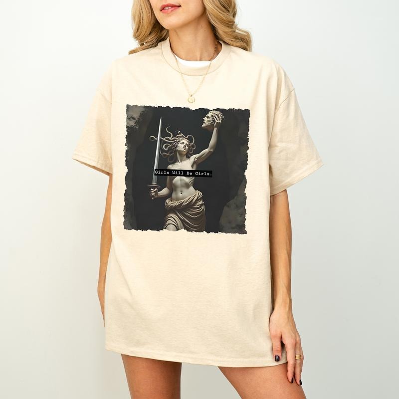 Will Be Medusa Head Perseus Girl Power Womenswear - Adult & Kids T-Shirts, Sweatshirts & Hoodies apparel design preview 1