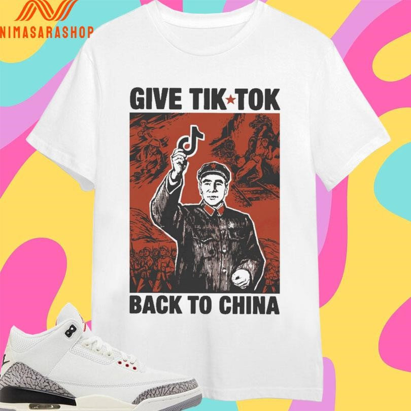 Give Tik Tok Back To China 2026 - Adult & Kids T-Shirts, Sweatshirts & Hoodies apparel design preview 1