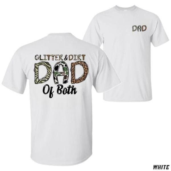 Glitter Dirt Dad Camo Leopard Print Relaxed Fit Ideal - Adult & Kids T-Shirts, Sweatshirts & Hoodies apparel design preview 1
