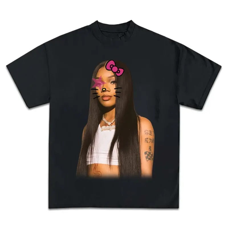 Glo Da P Kitty Super Star Rap Top Streetwear New - Adult & Kids T-Shirts, Sweatshirts & Hoodies apparel design preview 1