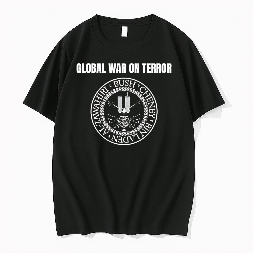 Global War On Terror Al Zawahiri Bush Cheney Bin - Adult & Kids T-Shirts, Sweatshirts & Hoodies apparel design preview 1