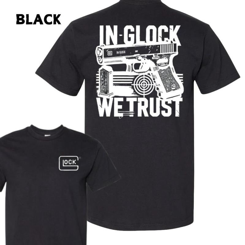 Glock We Trust Gun Lover Military Nature Hunting - Adult & Kids T-Shirts, Sweatshirts & Hoodies apparel design preview 1