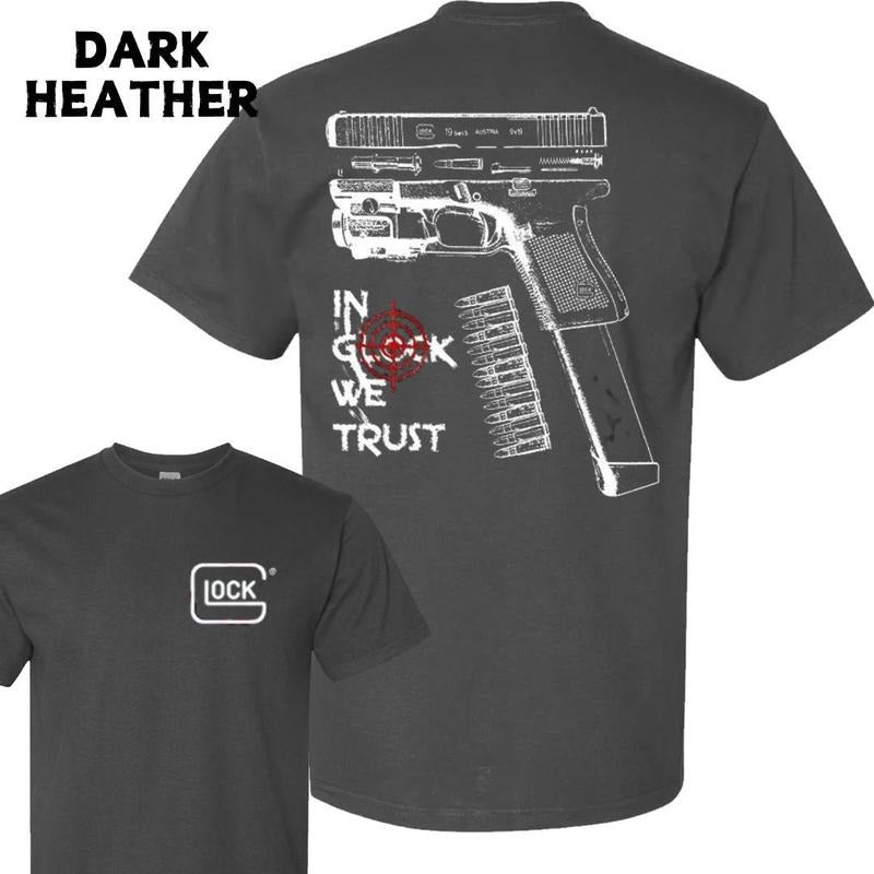 Glock We Trust Gun Lover Military Nature Hunting - Adult & Kids T-Shirts, Sweatshirts & Hoodies apparel design preview 1