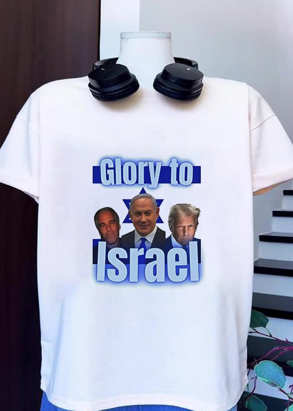 Glory to Israel Epstein Netanyahu Trump - Adult & Kids T-Shirts, Sweatshirts & Hoodies apparel design preview 1