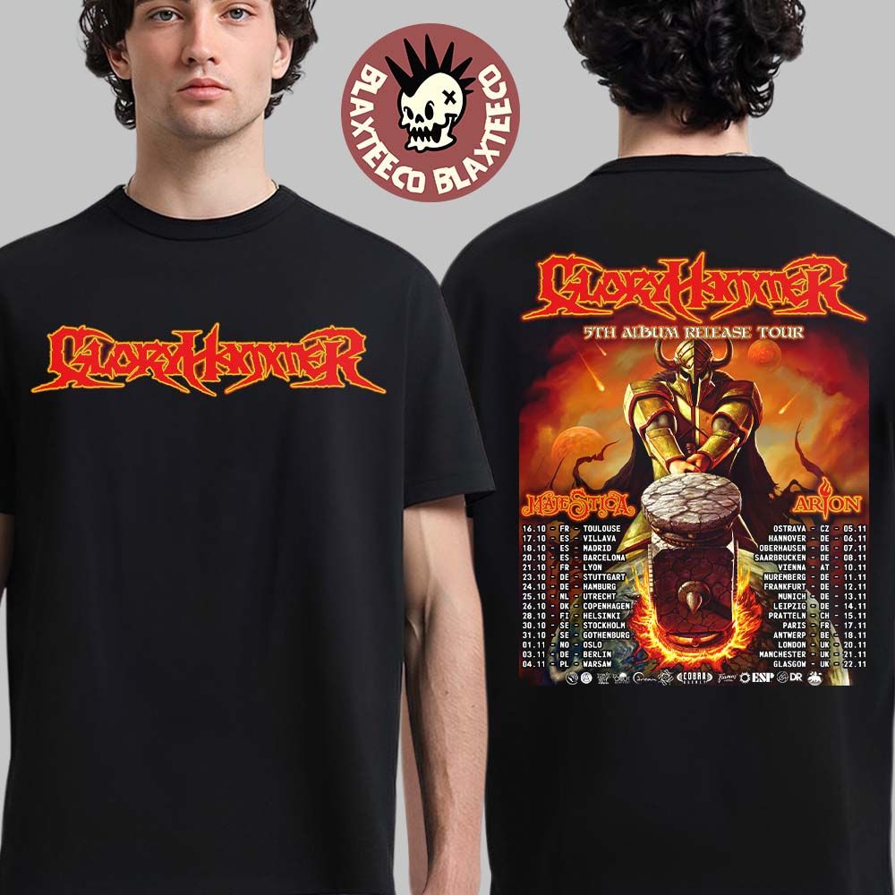 Gloryhammer 5th Album Release Tour 2026 UK And Europe - Adult & Kids T-Shirts, Sweatshirts & Hoodies apparel design preview 1