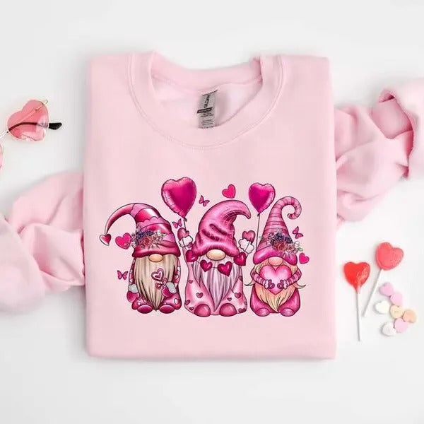 Gnomes Gnome Hearts Cute - Adult & Kids T-Shirts, Sweatshirts & Hoodies apparel design preview 1