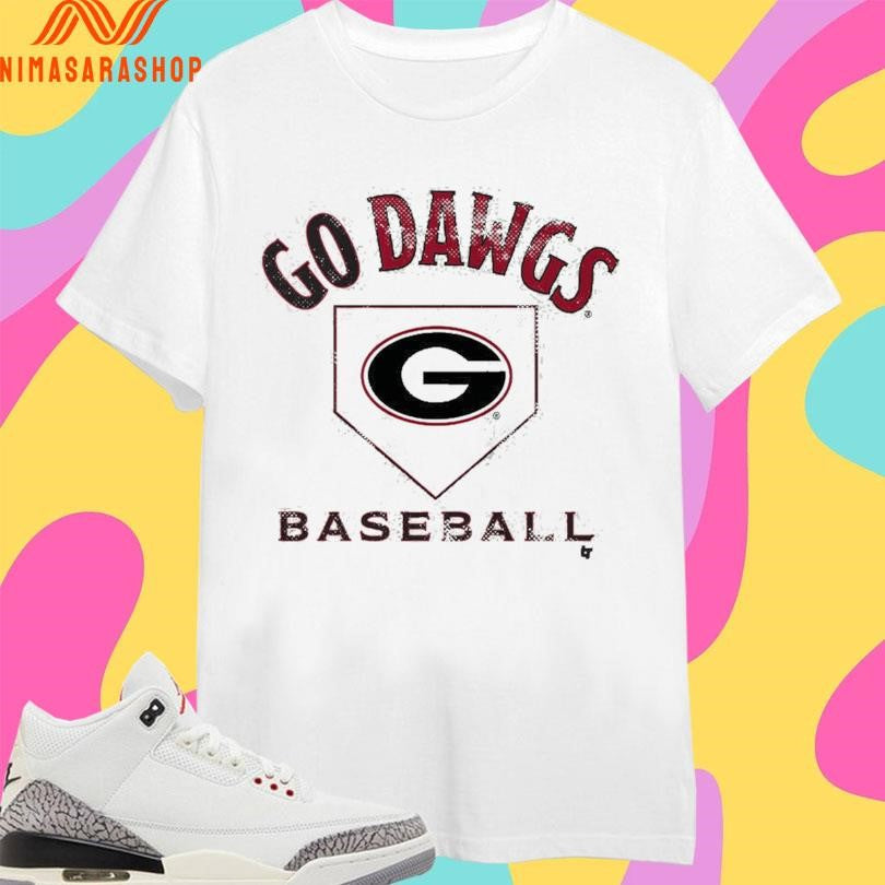 Go Dawgs Georgia Bulldogs Baseball Home Plate - Adult & Kids T-Shirts, Sweatshirts & Hoodies apparel design preview 1