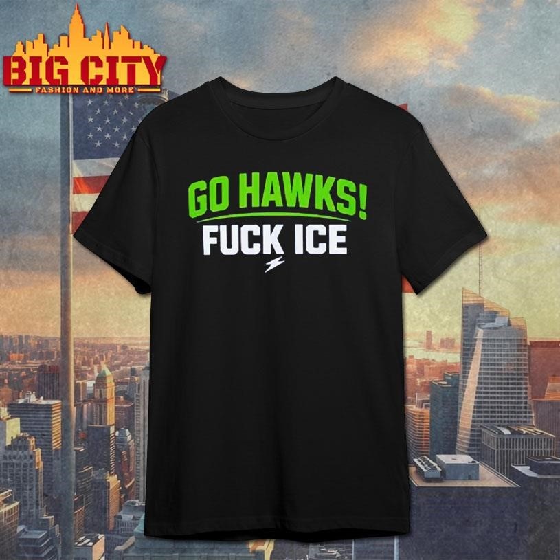 Go Hawks Fuck Ice - Adult & Kids T-Shirts, Sweatshirts & Hoodies apparel design preview 1