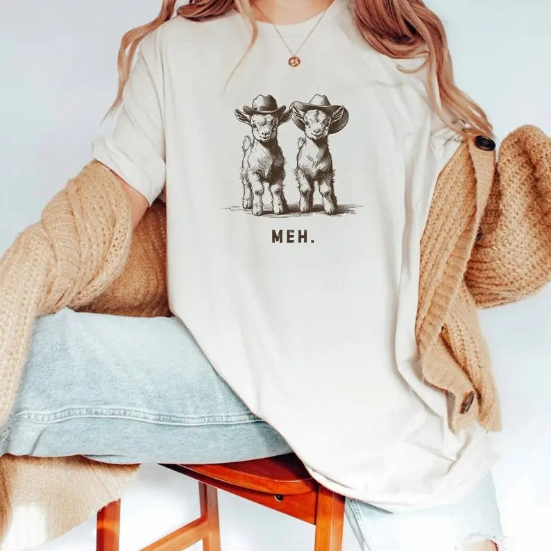 Goat Lover Western Cowboy Farmer Homestead Farm - Adult & Kids T-Shirts, Sweatshirts & Hoodies apparel design preview 1