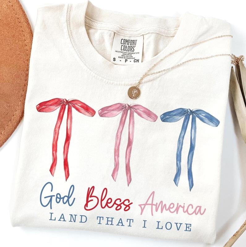 God Bless America 4th July Comfort Colors Red White - Adult & Kids T-Shirts, Sweatshirts & Hoodies apparel design preview 1